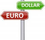 Euro mot US-dollar. Illustration: Colourbox